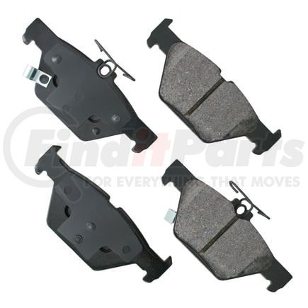 Akebono ACT1808 Disc Brake Pad Set ProACT Ultra Premium Ceramic Disc Brake Pad Kit