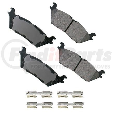 ACT1790 by AKEBONO - ProACT Ultra Premium Ceramic Disc Brake Pad Kit