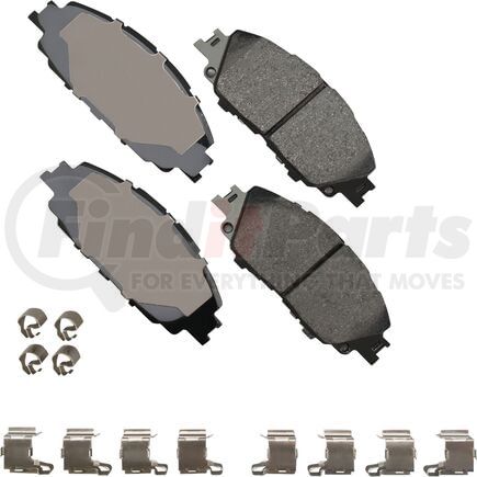 Akebono ACT2176 Disc Brake Pad Set ProACT Ultra Premium Ceramic Disc Brake Pad Kit