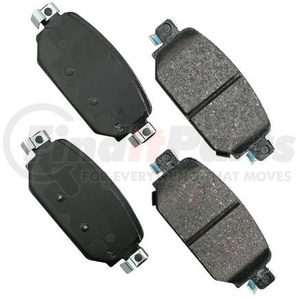 Akebono ACT2042 Disc Brake Pad Set ProACT Ultra Premium Ceramic Disc Brake Pad Kit