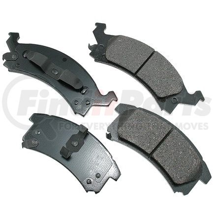 ACT673 by AKEBONO - ProACT Ultra Premium Ceramic Disc Brake Pad Kit