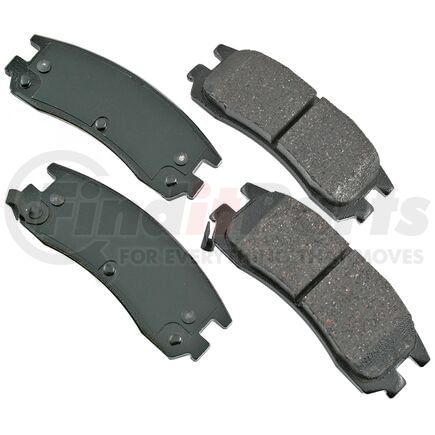 Akebono ACT714 Disc Brake Pad Set ProACT Ultra Premium Ceramic Disc Brake Pad Kit