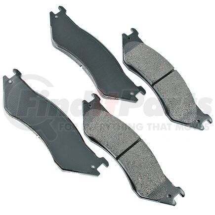 ACT758 by AKEBONO - ProACT Ultra Premium Ceramic Disc Brake Pad Kit