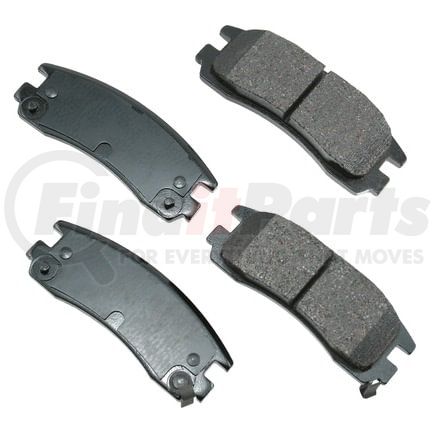 Akebono ACT814 Disc Brake Pad Set ProACT Ultra Premium Ceramic Disc Brake Pad Kit