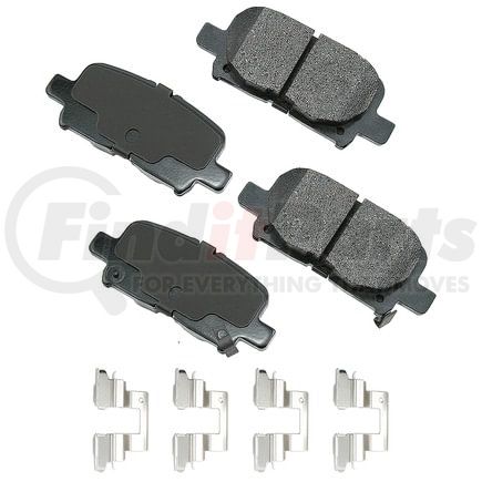 Akebono ACT865A Disc Brake Pad Set ProACT Ultra Premium Ceramic Disc Brake Pad Kit