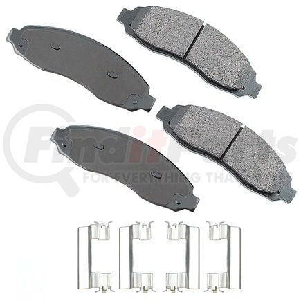 ACT962 by AKEBONO - ProACT Ultra Premium Ceramic Disc Brake Pad Kit