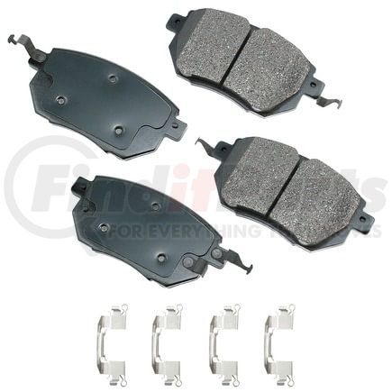Akebono ACT969A Disc Brake Pad Set ProACT Ultra Premium Ceramic Disc Brake Pad Kit