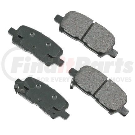 Akebono ACT999 Disc Brake Pad Set ProACT Ultra Premium Ceramic Disc Brake Pad Kit