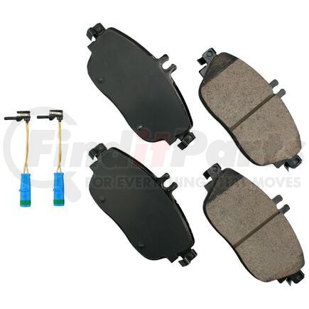 EUR1694 by AKEBONO - EURO Ultra Premium Ceramic Disc Brake Pad Kit