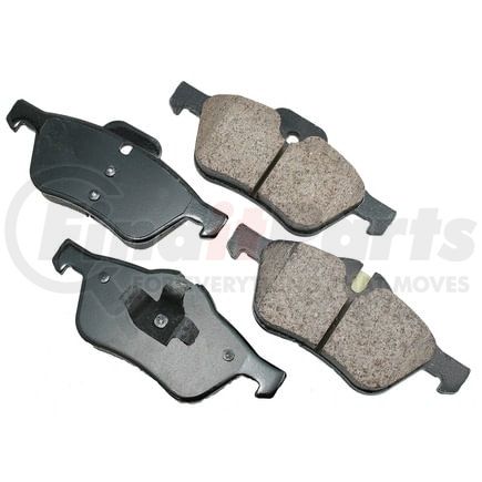 EUR939 by AKEBONO - EURO Ultra Premium Ceramic Disc Brake Pad Kit