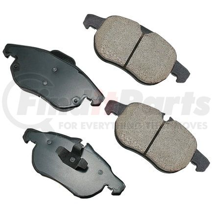 EUR972 by AKEBONO - EURO Ultra Premium Ceramic Disc Brake Pad Kit