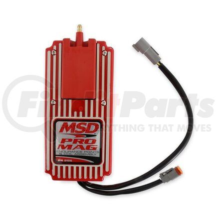 MSD 8106 Ignition Magneto Coil Pro Mag 12/20 Amp Electronic Points Box, Red