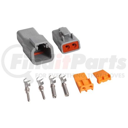 8184 by MSD - MSD Deutsch Connector - 2-Pin - 12-14 Gauge