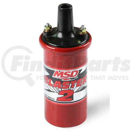 8203 by MSD - MSD Ignition Coil - Blaster 2 Series - Ballast Resistor - Red