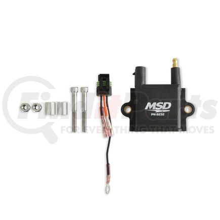 8232 by MSD - MSD Ignition Coil (Single Tower) - CPC Ignition Control - Black - Individual