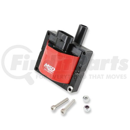 8231 by MSD - MSD Ignition Connector Coil, Red, 1996-1997 GM engines, Individual