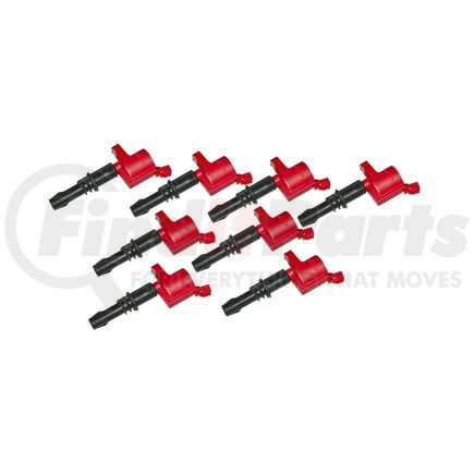 82438 by MSD - MSD Ignition Coil - Blaster - Ford 3-Valve V8 - Red - 8-Pack