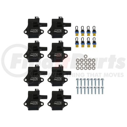 828583 by MSD - MSD Ignition Coil - Pro Power Series - GM LS1/LS6 Engines - Black - 8-Pack