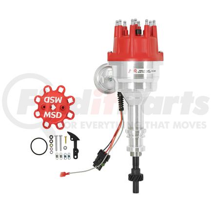 8354 by MSD - Ford 351W Ready-To-Run Pro-Billet Distributor