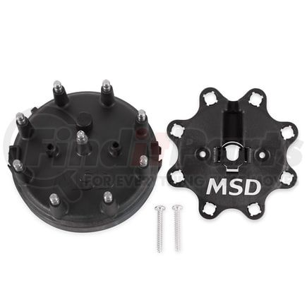 84083 by MSD - MSD Distributor Cap - Ford HEI - Black