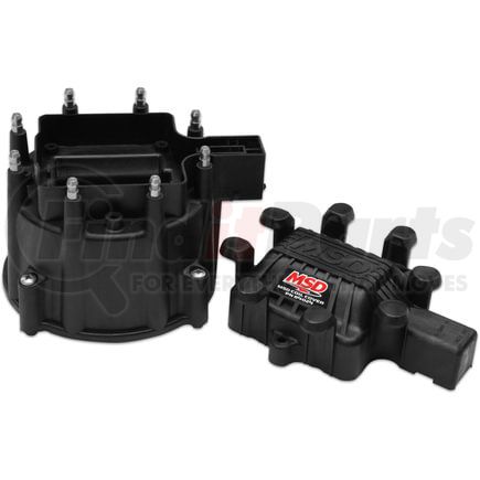 84113 by MSD - Black GM HEI Extreme Output Distributor Cap