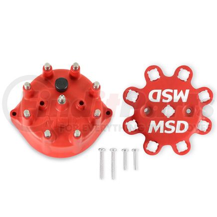 8431 by MSD - Red Distributor Cap