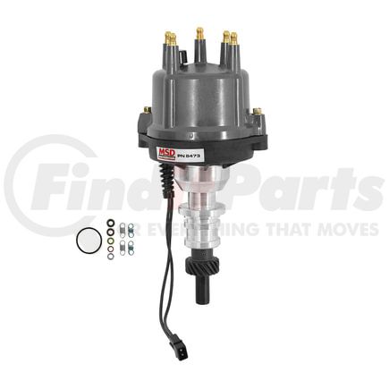 8473 by MSD - Ford 2.3L Billet Distributor