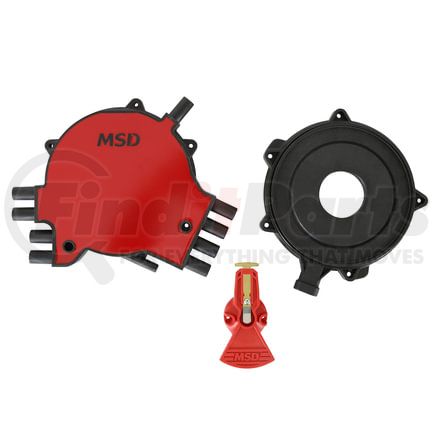 84811 by MSD - LT1 Distributor Cap & Rotor Kit, '95-'97 GM, LT1, 350/5.7L SFI