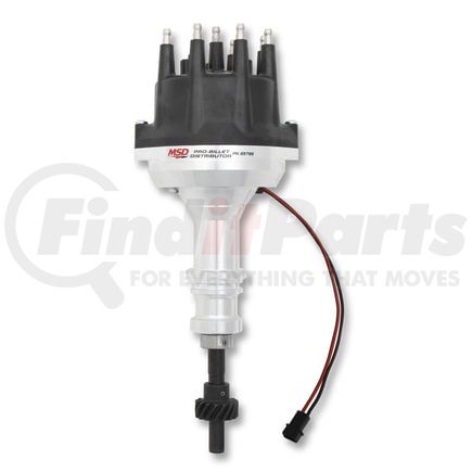 85795 by MSD - Ford 289-302 Small Diameter Black Cap Pro-Billet Distributor