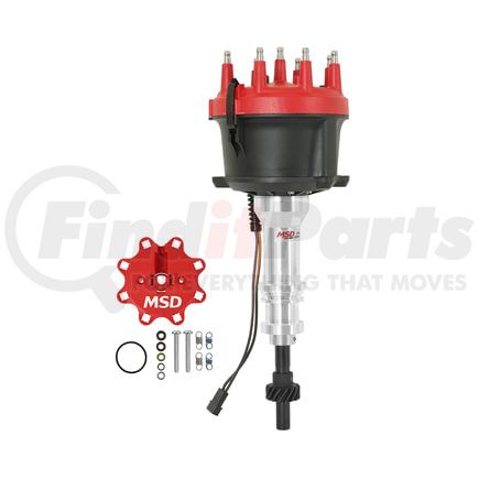 85840 by MSD - Ford 351W Steel Gear Billet Distributor