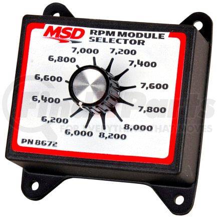 8672 by MSD - RPM Module Selector, 6.0K-8.2K