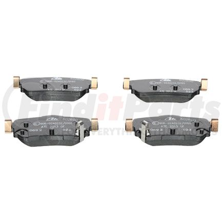 602600 by ATE BRAKE PRODUCTS - ATE Original Semi-Metallic Rear Disc Brake Pad Set 602600 for Nissan