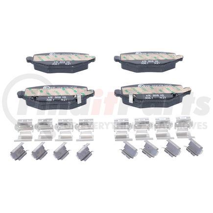 ATE Brake Products 602625 Disc Brake Pad Set ATE Original Semi-Metallic Rear Disc Brake Pad Set 602625 for Chrysler