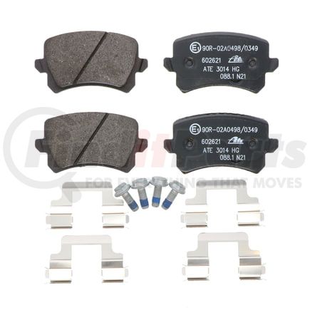 602621 by ATE BRAKE PRODUCTS - ATE Original Semi-Metallic Rear Disc Brake Pad Set 602621 for Audi, Volkswagen