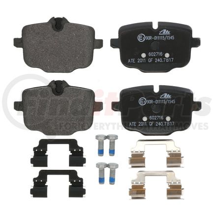ATE Brake Products 602716 Disc Brake Pad Set ATE Original Semi-Metallic Rear Disc Brake Pad Set 602716 for BMW