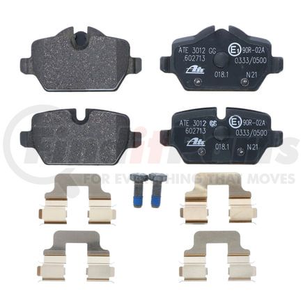 602713 by ATE BRAKE PRODUCTS - ATE Original Semi-Metallic Rear Disc Brake Pad Set 602713 for Mini
