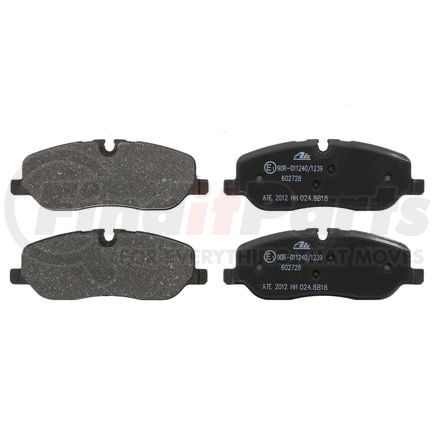 602728 by ATE BRAKE PRODUCTS - ATE Original Semi-Metallic Front Disc Brake Pad Set 602728 for Land Rover