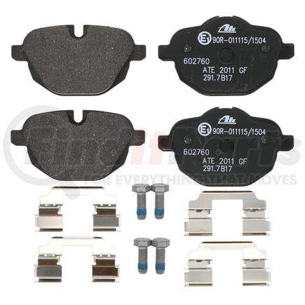 602760 by ATE BRAKE PRODUCTS - ATE Original Semi-Metallic Rear Disc Brake Pad Set 602760 for BMW