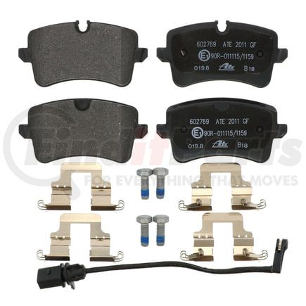 602769 by ATE BRAKE PRODUCTS - ATE Original Semi-Metallic Rear Disc Brake Pad Set 602769 for Audi