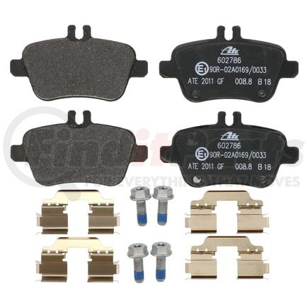 602786 by ATE BRAKE PRODUCTS - ATE Semi-Metallic Rear Disc Brake Pad Set 602786 for INFINITI, Mercedes-Benz