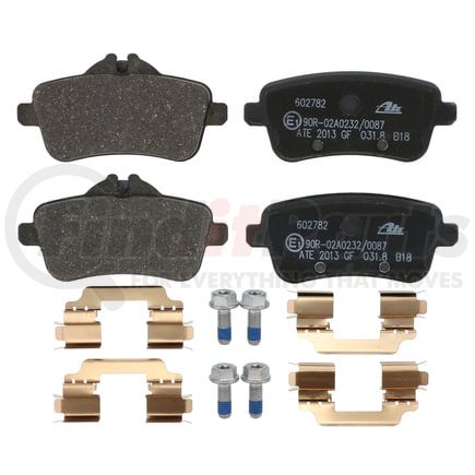 602782 by ATE BRAKE PRODUCTS - ATE Original Semi-Metallic Rear Disc Brake Pad Set 602782 for Mercedes-Benz
