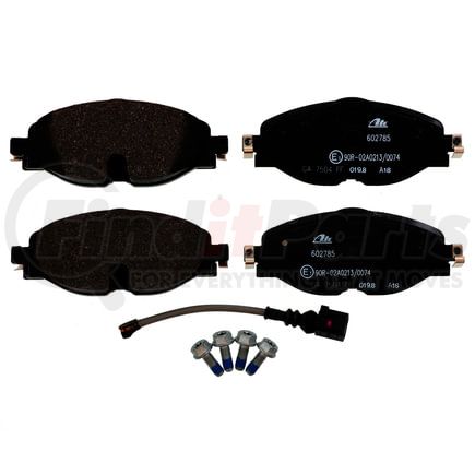602785 by ATE BRAKE PRODUCTS - ATE Original Semi-Metallic Front Disc Brake Pad Set 602785 for Audi, Volkswagen