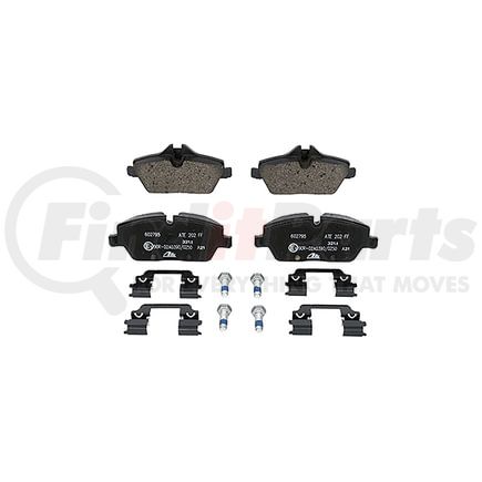 602795 by ATE BRAKE PRODUCTS - ATE Original Semi-Metallic Front Disc Brake Pad Set 602795 for Mini
