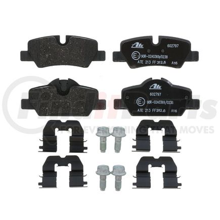 602797 by ATE BRAKE PRODUCTS - ATE Original Semi-Metallic Rear Disc Brake Pad Set 602797 for Mini