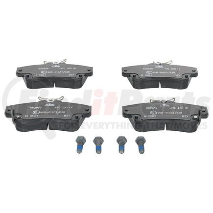 602959 by ATE BRAKE PRODUCTS - ATE Original Semi-Metallic Front Disc Brake Pad Set 602959 for Chrysler, Dodge