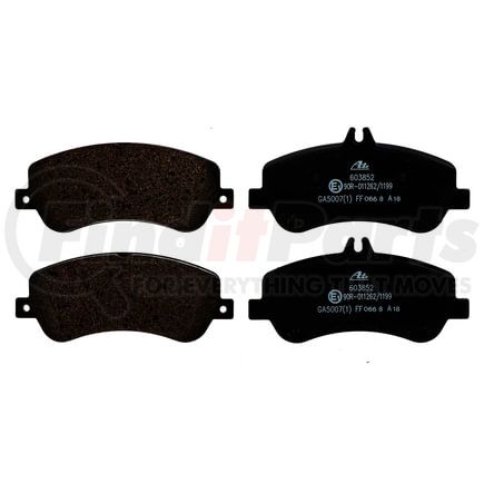 603852 by ATE BRAKE PRODUCTS - ATE Original Semi-Metallic Front Disc Brake Pad Set 603852 for Mercedes-Benz