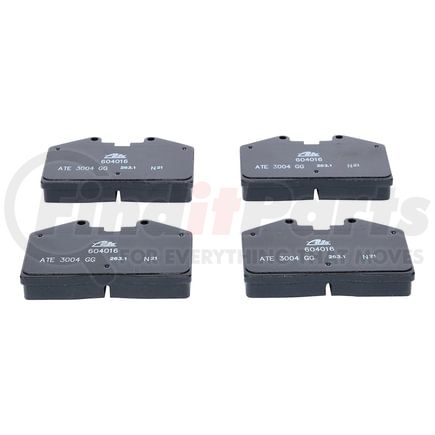 604016 by ATE BRAKE PRODUCTS - ATE Original Semi-Metallic Front Disc Brake Pad Set 604016 for Porsche
