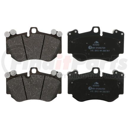 604840 by ATE BRAKE PRODUCTS - ATE Original Semi-Metallic Front Disc Brake Pad Set 604840 for Audi, Porsche