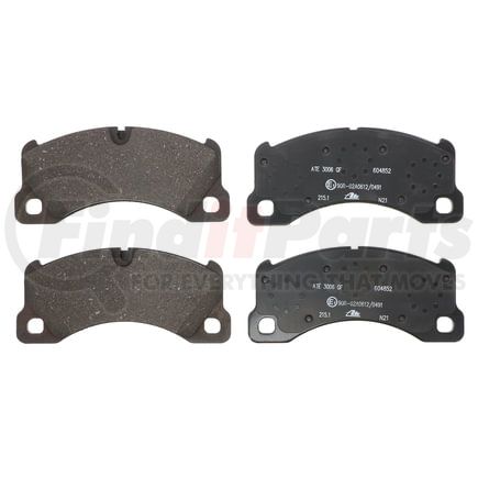 604852 by ATE BRAKE PRODUCTS - ATE Semi-Metallic Front Disc Brake Pad Set 604852 for Porsche, Volkswagen