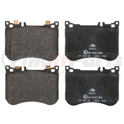604870 by ATE BRAKE PRODUCTS - ATE Original Semi-Metallic Front Disc Brake Pad Set 604870 for Mercedes-Benz